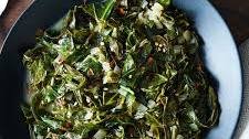 Collard Greens Braised in Coconut Milk