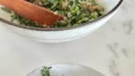 Collard Greens Salad with Lemon-Parmesan Dressing
