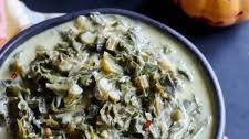 COLLARD GREENS WITH COCONUT MILK
