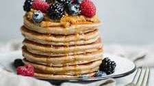 Cottage Cheese Banana Oatmeal Protein Pancakes