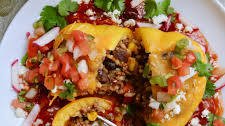 Cowboy Caviar Stuffed Peppers