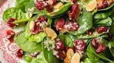 Cranberry Almond Spinach Salad