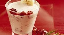 Cranberry and Banana Cream