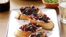 Cranberry-Fig Goat Cheese Crostini