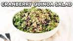 Cranberry Quinoa Salad with Orange Vinaigrette