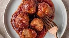 Cranberry Sauce Meatballs