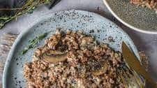 Creamy Buckwheat Risotto with Mushrooms
