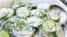 Creamy Cucumber Salad with Yogurt and Dill