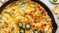 Creamy Jalapeño Spinach Artichoke Dip