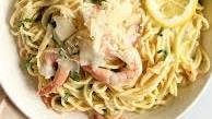 Creamy Lemon Basil Shrimp Pasta