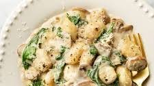 Creamy Mushroom and Spinach Gnocchi