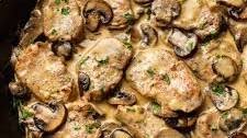 Creamy Mushroom Pork Tenderloin