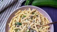 Creamy Mushroom Zucchini Pasta