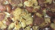 Crispy Chipotle Roasted Smashed Potatoes