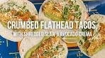 Crumbed Flathead Tacos, with Shredded Slaw & Avocado ...