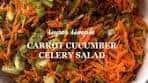 Crunchy and Refreshing Carrot Cucumber Celery Salad Recipe