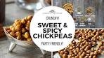 CRUNCHY SWEET & SPICY CHICKPEAS | Healthy Snack