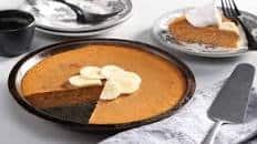 Crustless Pumpkin-Banana Pie