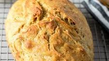 Crusty No Knead Einkorn Bread