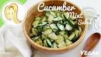 Cucumber Mint Salad with Lemon Mint Dressing (Vegan)