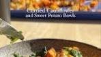 Curried cauliflower and sweet potato bowls with quinoa, kale ...