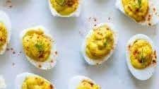 Curry-Infused Deviled Duck Eggs