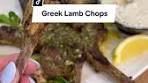 Delicious Greek Lamb Chops with Mint Yogurt Sauce Recipe