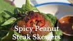 Delicious Spicy Peanut Steak Skewers Recipe