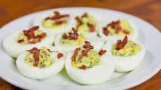 Duck Bacon Deviled Eggs