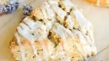 Earl Grey Scones with Lavender Glaze
