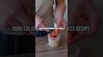 Easy 1000 Calorie Overnight Oats Recipe 🥣 #bulking