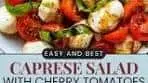 Easy and Best Caprese Salad with Cherry Tomatoes Recipe