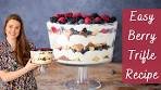 EASY BERRY TRIFLE RECIPE: Trifle with layers of vanilla ...