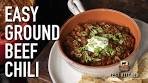 Easy Ground Beef Chili Recipe