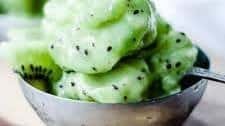 Easy Kiwi Sorbet Recipe with Only TWO ingredients needed!