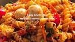 easy korean summer pasta salad 🥗 this pasta salad is ...