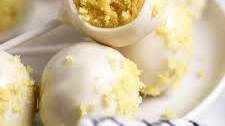 Easy Lemon Cake Pops Recipe With Cream Cheese Icing