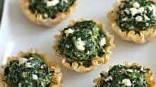 Easy Mini Spanakopita Recipe {Spinach and Feta Pies}