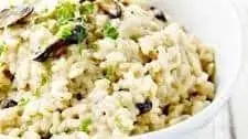 Easy Mushroom Risotto with Gorgonzola