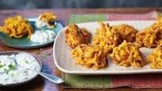 Easy onion bhajis