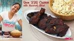 Easy Oven Baked Barbecue Chicken With Macaroni Salad