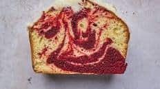 Easy Red Velvet Marble Loaf Cake