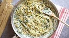 Easy Spinach Ricotta Pasta