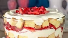 Easy Strawberry Trifle with Pound Cake