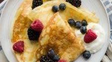 Einkorn Crepes with Fresh Berries