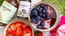 Elderberry or Elderflower Chia Pudding