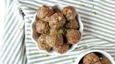 Elk Meatballs with Sweet + Spicy Sauce