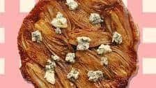 Endive and blue cheese tart