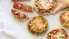 English muffin pizza (with vegetables)