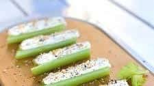 Everything Bagel Stuffed Celery Sticks